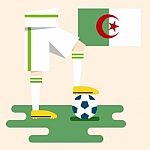 Algeria National Soccer Kits Stock Photo