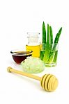 Aloe Vera Hair And Facial Treatment Recipe Stock Photo