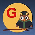 Alphabet G And Graduates Owl Stock Photo