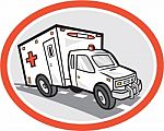 Ambulance Emergency Vehicle Cartoon Stock Photo