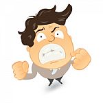 Angry And Frustrated Man Stock Photo