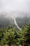 Appalachian Mountains From Mount Mitchell, The Highest Point In Stock Photo