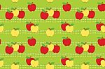 Apples Seamless Background Stock Photo