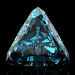 Aquamarine On White Background Stock Photo