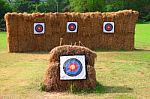 Archery Target Stock Photo