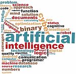 Artificial Intelligence Word Cloud Illustration Stock Photo