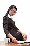 Asian Business Woman Stock Photo