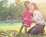 Asian Family Stock Photo
