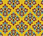 Asian Tradition Art Pattern Stock Photo