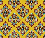 Asian Tradition Art Pattern Stock Photo