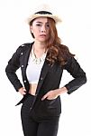 Asian Young Woman Stock Photo