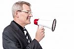 Attention, Good News To Everyone! Stock Photo