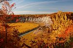 Autumn Letchworth Park Gennesee River Gorge Stock Photo