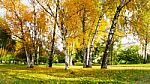 Autumn Season In Russia Moscow Stock Photo