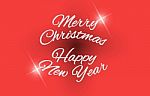 Background Merry Christmas And Happy New Years Stock Photo