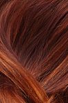 Background Of Brown Hair Color Stock Photo