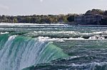 Background With A Powerful Niagara Waterfall Stock Photo