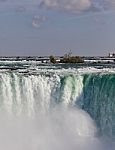 Background With An Amazing Niagara Waterfall Stock Photo