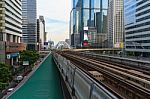 Bangkok Bts Train System Stock Photo