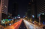 Bangkok Night Scene Stock Photo