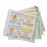 Bangkok, Thailand - June 28, 2016: Thai Government Lottery On White Background Stock Photo