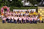 Bangkok, Thailand - Nov 2016: In The Nov 23, 2016. Youth Soccer Match, In Pieamsuwan Elementary School Stock Photo