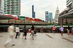 Bangkok's City Life Stock Photo
