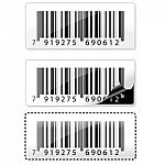 Barcode Sticker Stock Photo