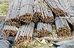 Bars Of Reinforced Steel Stock Photo