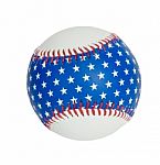 Baseball On White Background Stock Photo