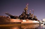 Battleship North Carolina At It's Home In Wilmington Stock Photo