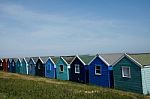 Beach Huts Stock Photo