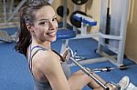 Beautiful Fit Womenin The Gym Stock Photo