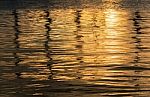 Beautiful Sunset Water Background Stock Photo
