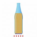 Beer Bottle Icon Stock Photo