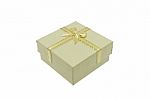 Beige Christmas And Important Festival Gift Box Stock Photo