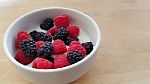 Berries & Yogurt Stock Photo