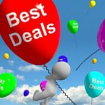 Best Deals Balloons Represents Bargains Or Discounts Stock Photo