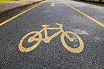 Bicycle Lane Stock Photo