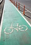 Bicycle Road Sign Stock Photo