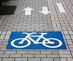 Bicycle Sign Stock Photo