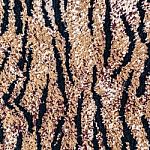 Black And Brown Tiger Rug Stock Photo