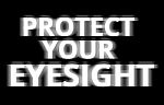 Black And White Protect Your Eyesight Illustration Backdrop Stock Photo