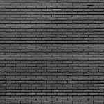 Black Brick Wall Background Stock Photo