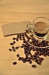 Black Expresso Coffee Bean Stock Photo