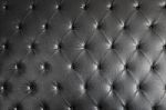 Black Genuine Leather Sofa Pattern As Background Stock Photo