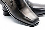  Black Men's Leather Shoe Stock Photo