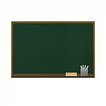 Blackboard Isolated For Education In School Stock Photo