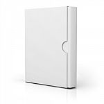Blank Book Cover Box Stock Photo