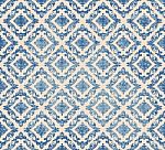 Blue Art Pattern Stock Photo